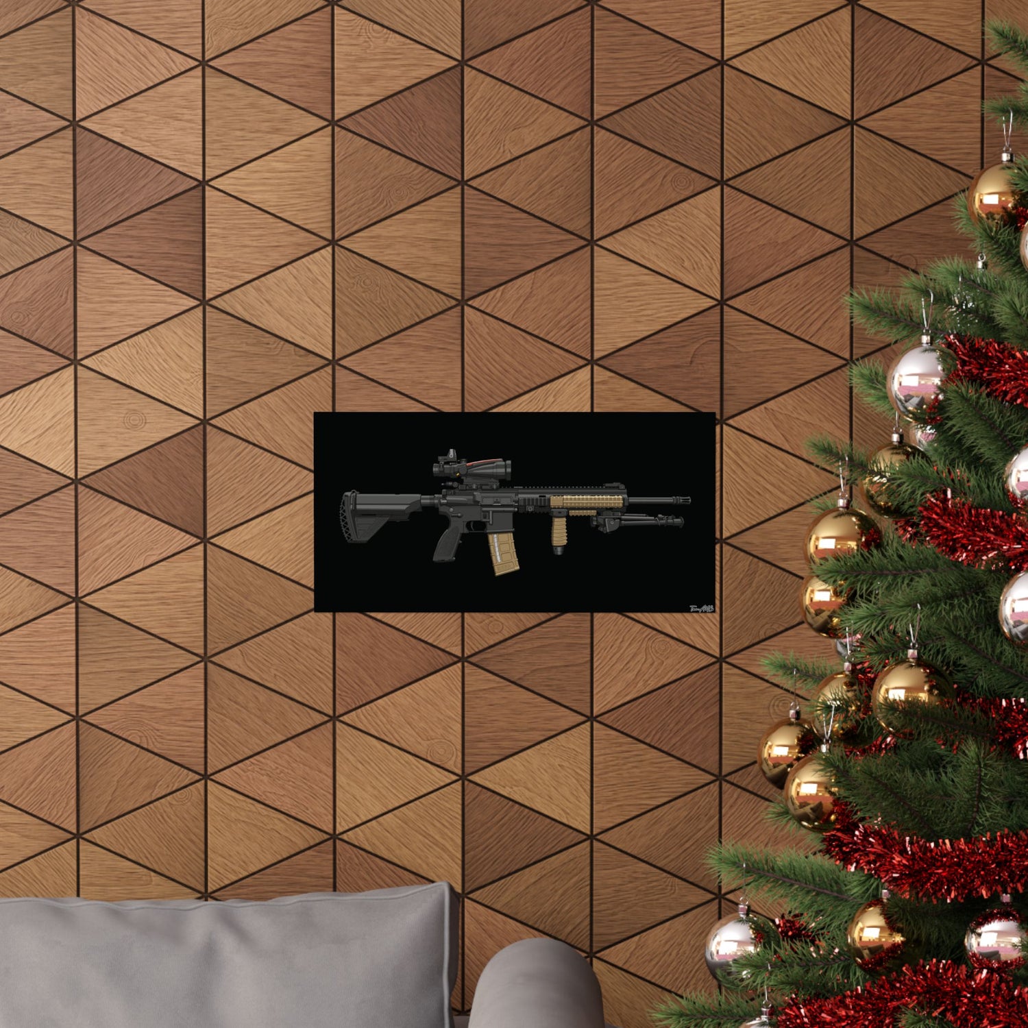 M27 IAR - Matte Poster (Black Background)