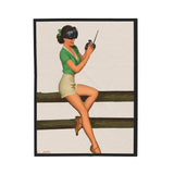 Drone Girl - Velveteen Plush Blanket