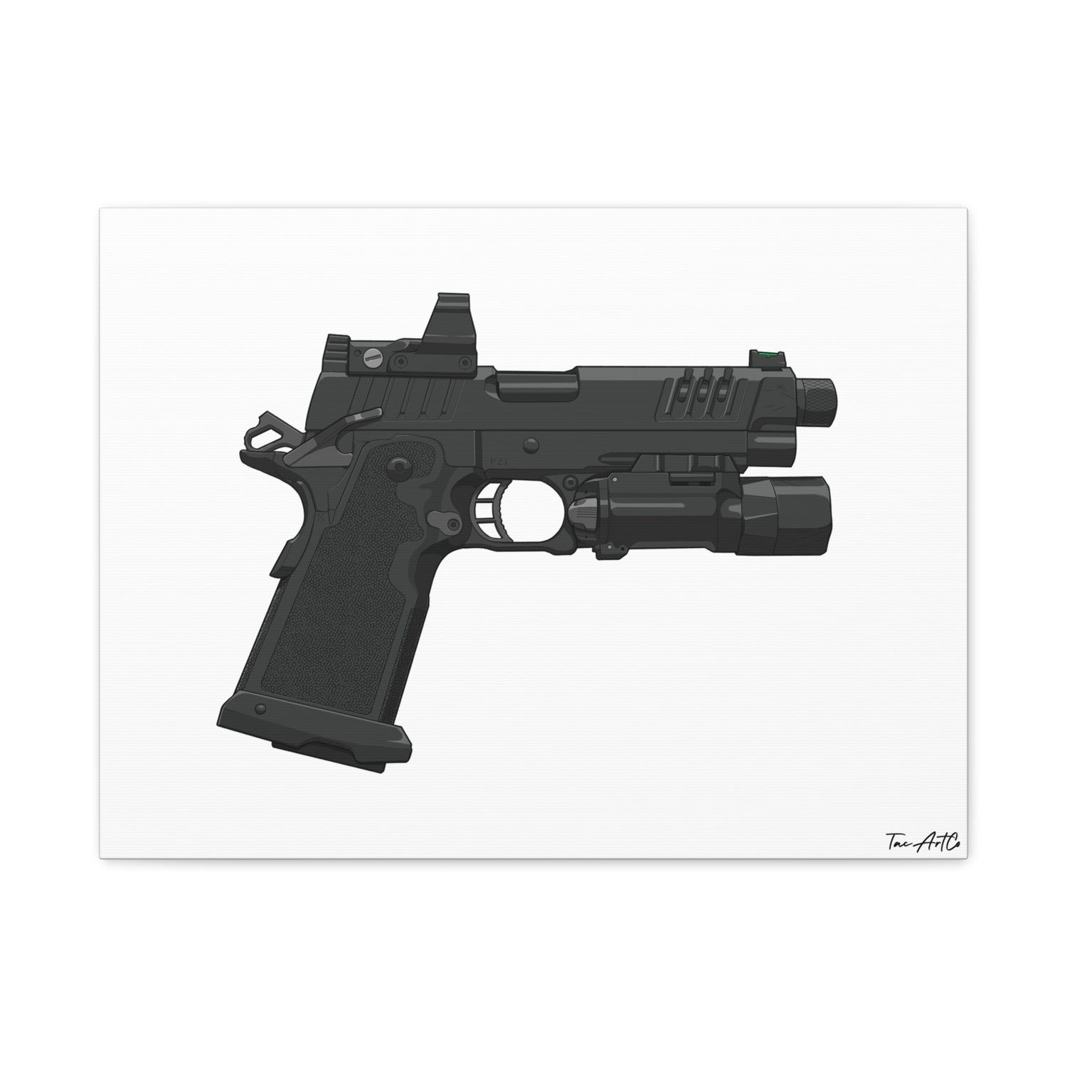 2011 Gucci Pistol Canvas Print – High Speed, Wall-Drag Approved