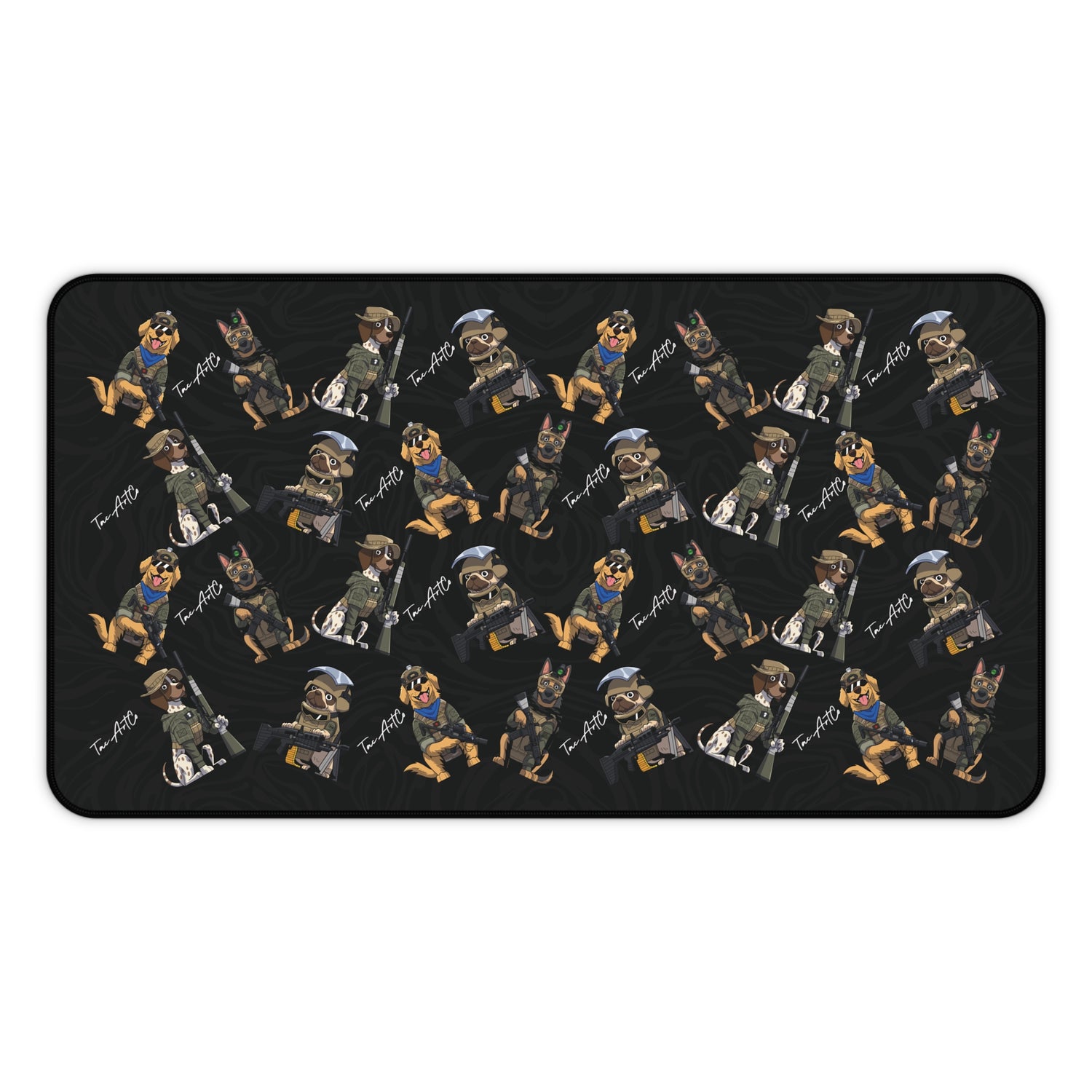 Dog Squad Pattern - Desk Mat