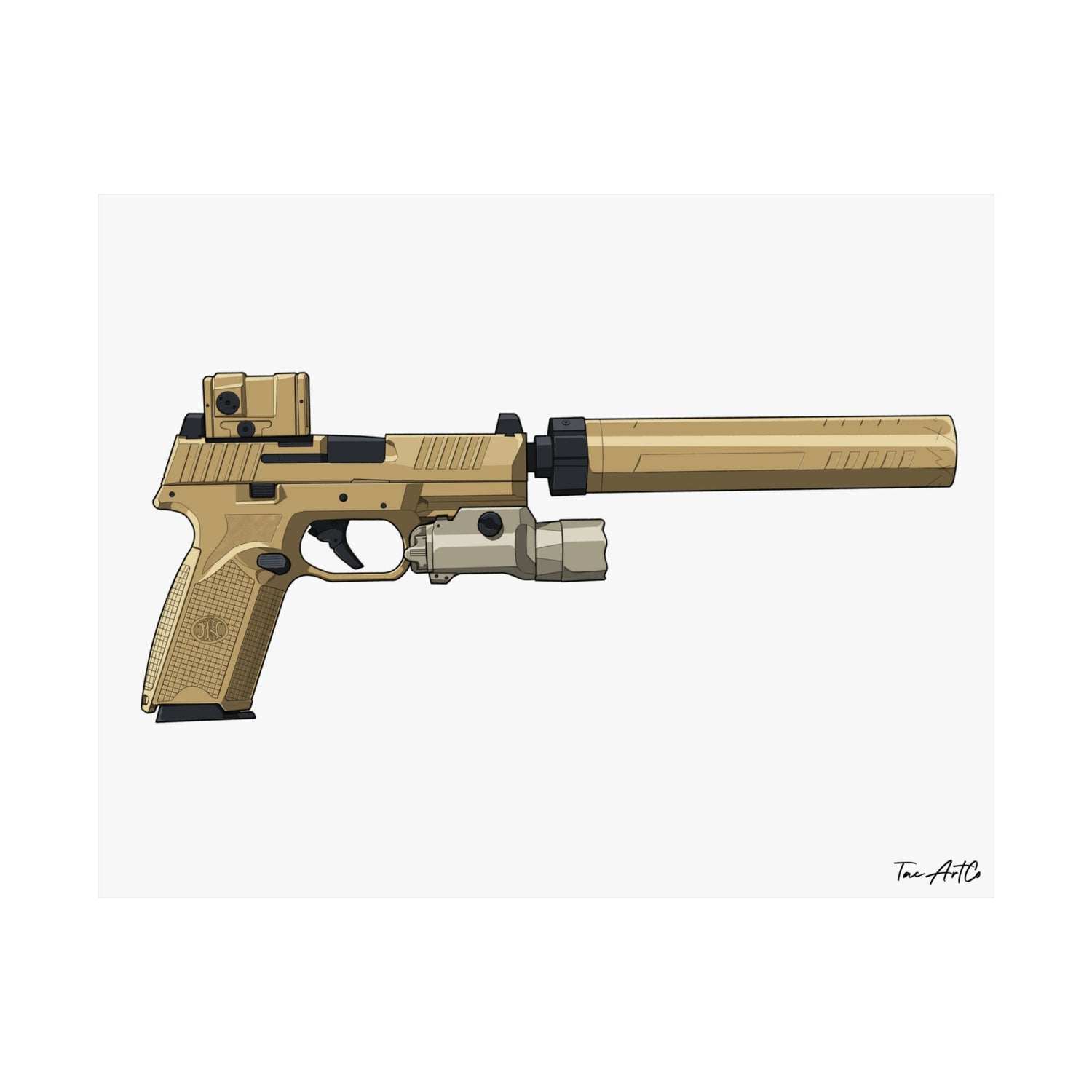 FN 509 Tac - Matte Poster