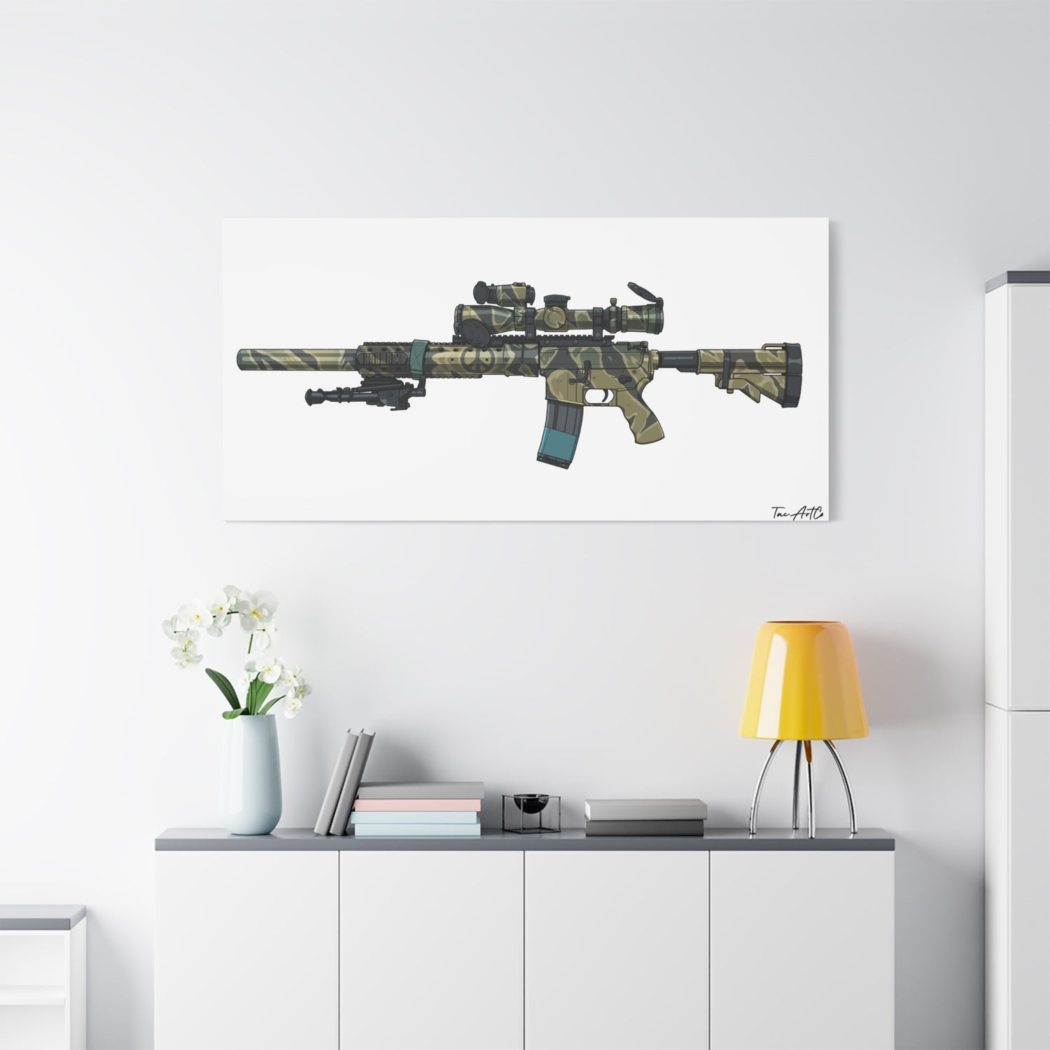 Tiger Stripe AR – Custom Rifle Canvas Print