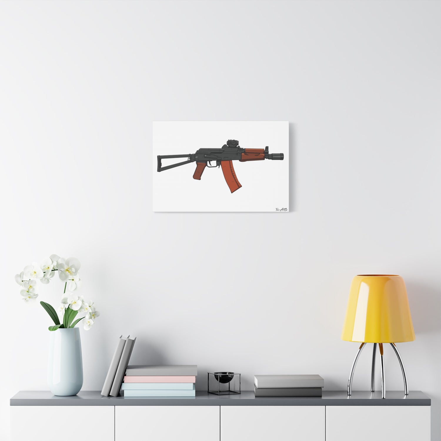 AKS-74U Krinkov – Shorty AK Rifle Canvas Print