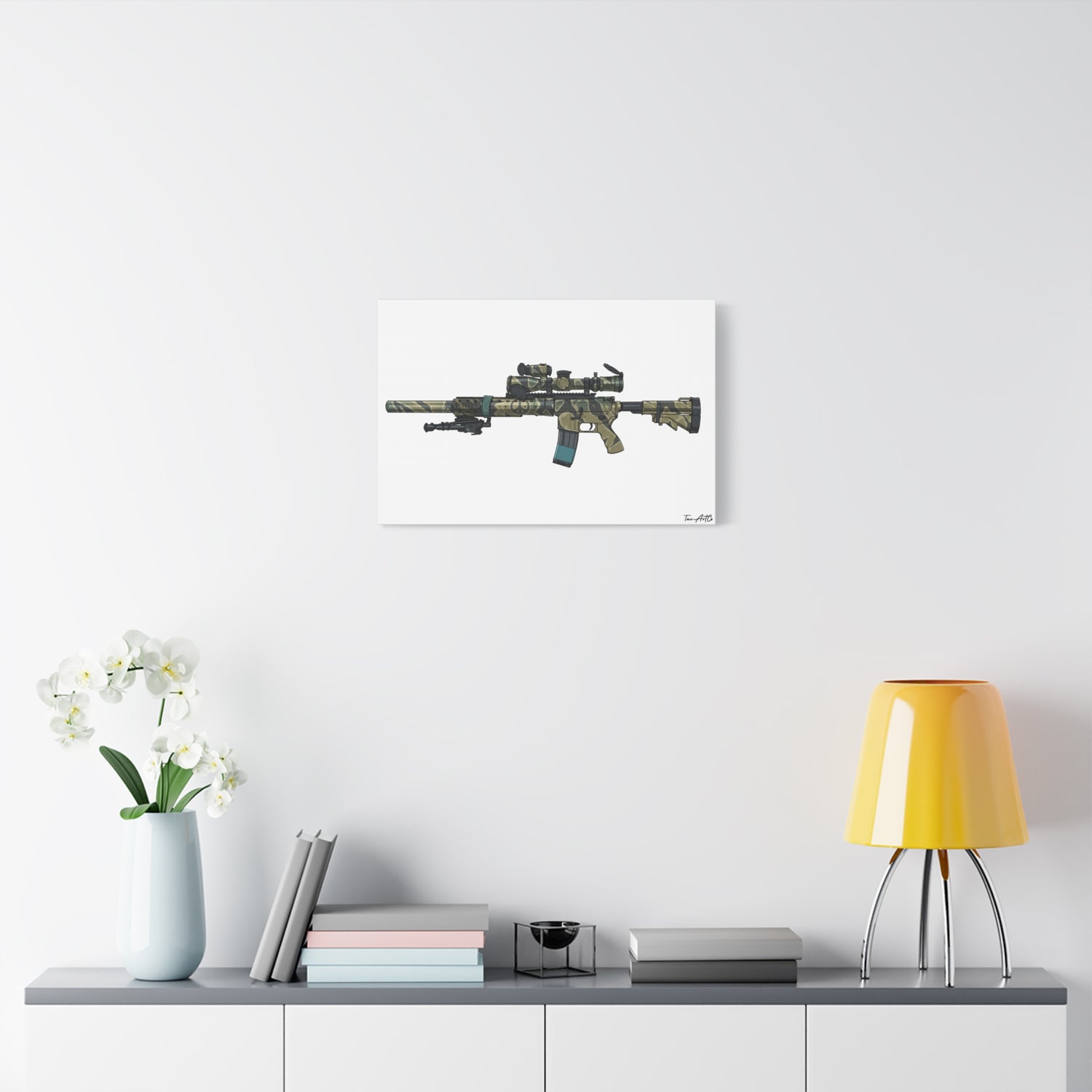 Tiger Stripe AR – Custom Rifle Canvas Print