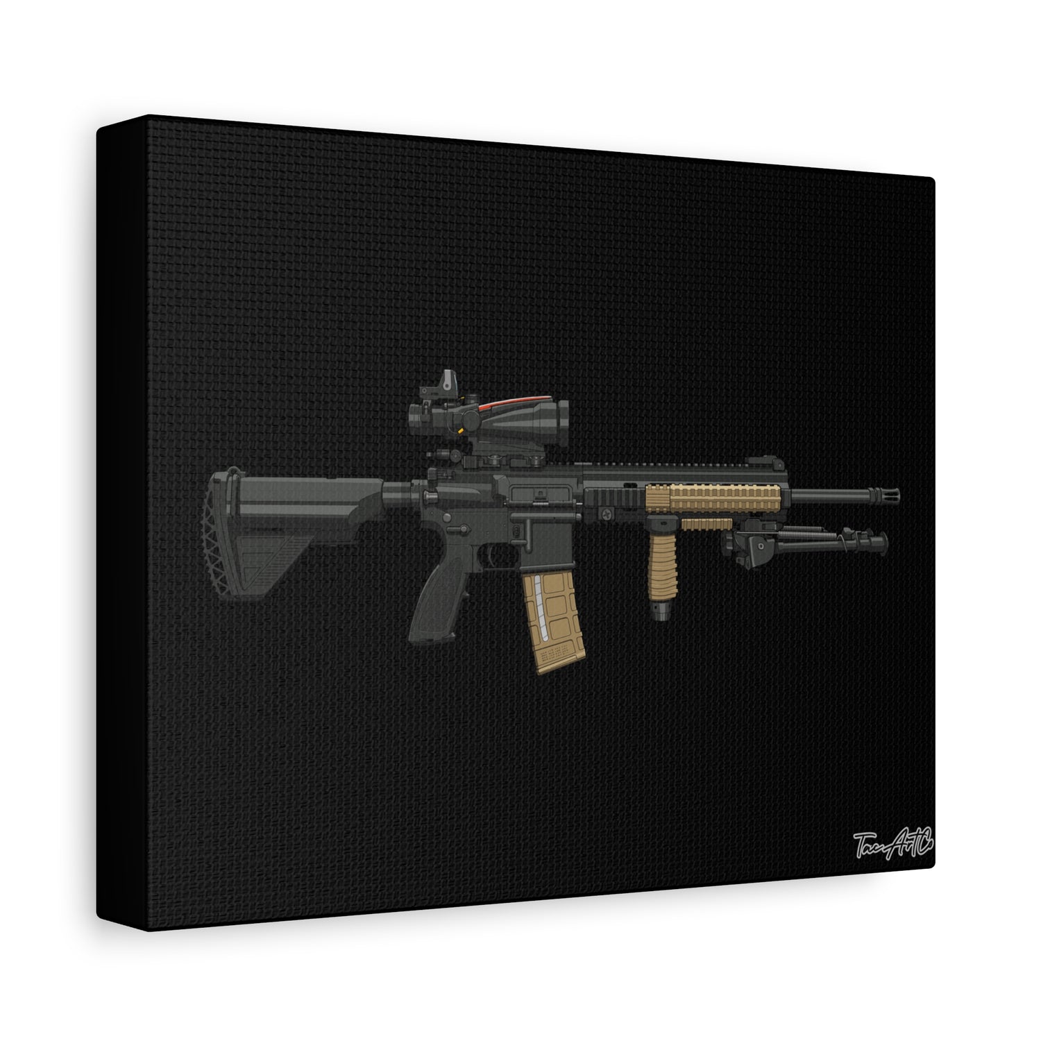 M27 IAR – Canvas Print (Black Background)