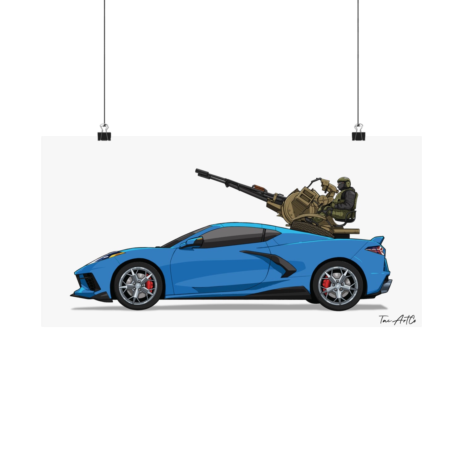 Corvette Technical - Matte Poster