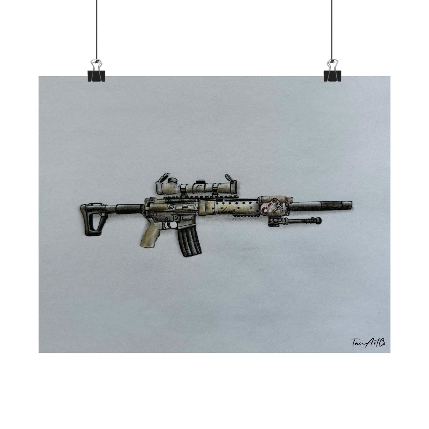 MK12 Mod H Sketch - Matte Poster