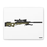 M24A3 Sniper Rifle - Canvas Print (White Background)