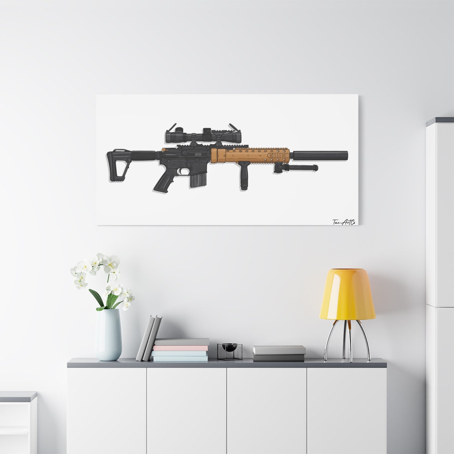 MK12 Mod H – Recce Rifle Canvas Print