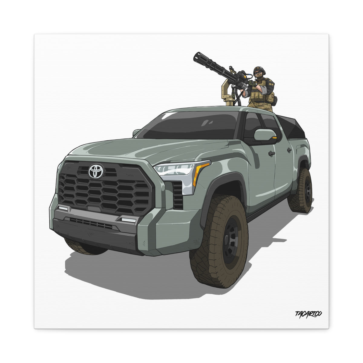 Tundra Technical - Canvas Print (White Background)
