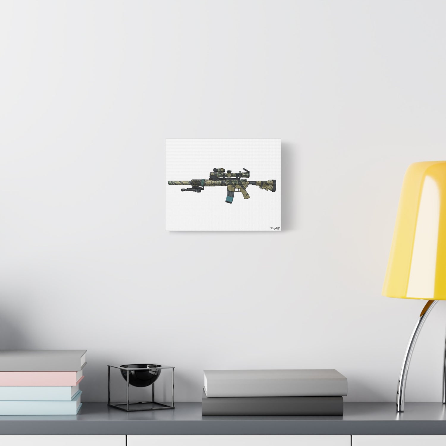 Tiger Stripe AR – Custom Rifle Canvas Print