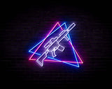 Gun Design v3 - Neon Sign (One Color LED)