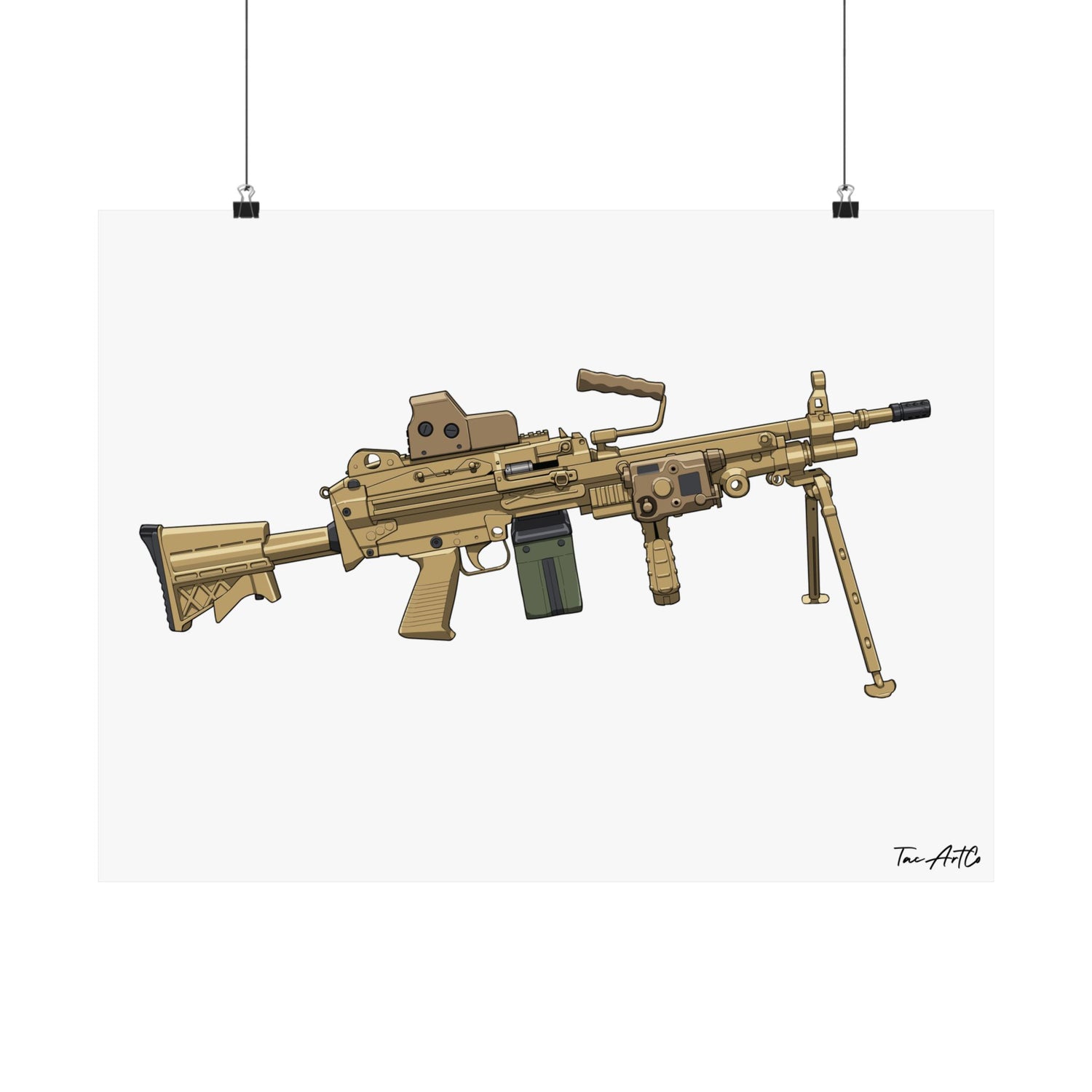 M249 LMG - Matte Poster