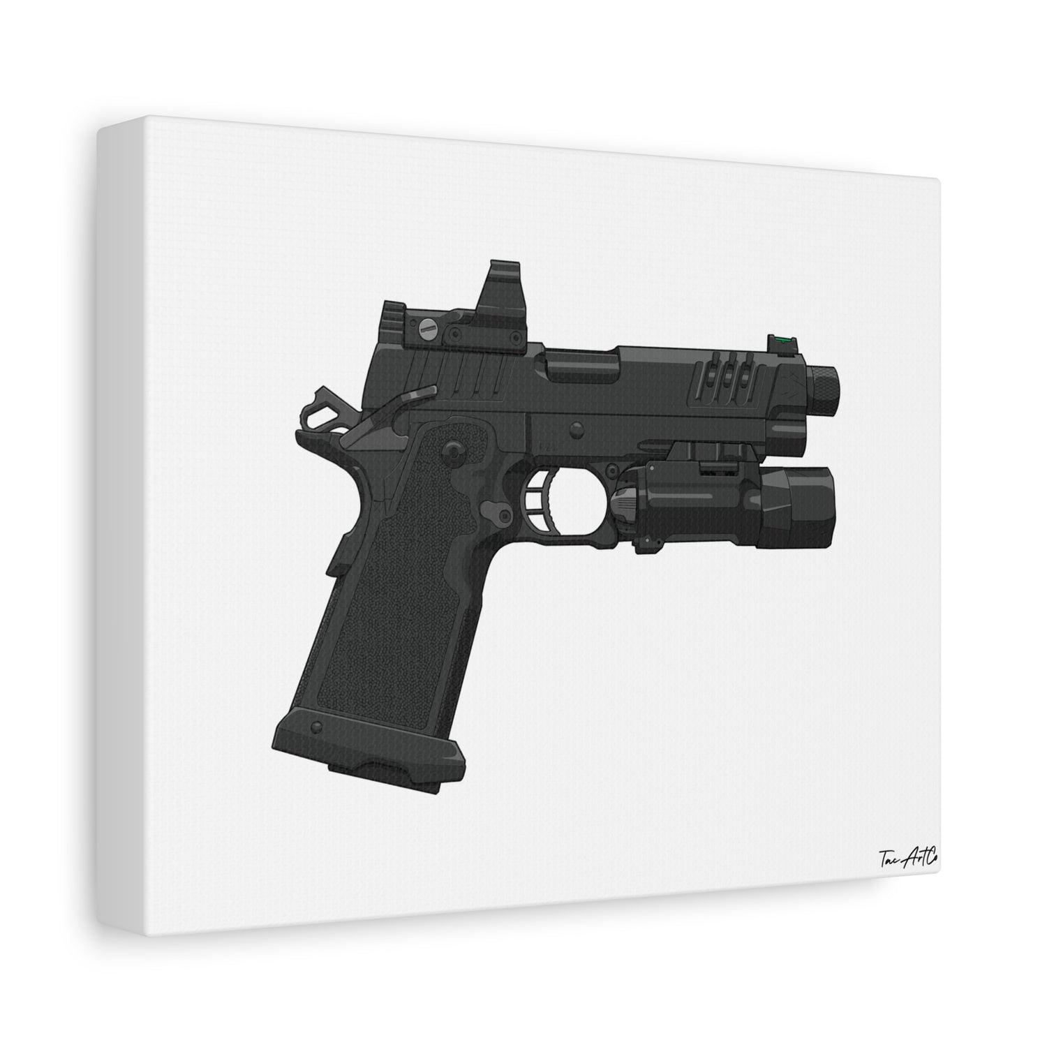 2011 Gucci Pistol Canvas Print – High Speed, Wall-Drag Approved
