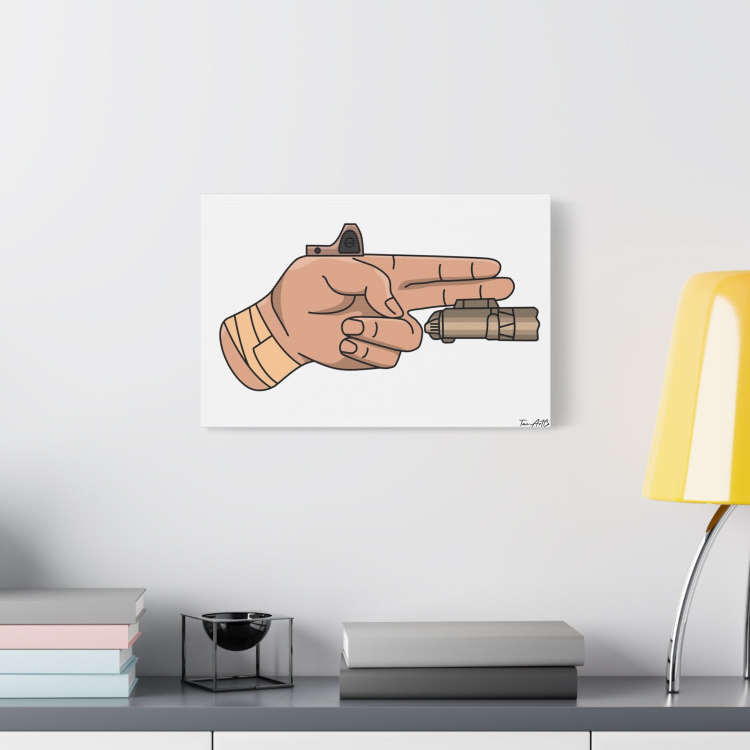 Finger Gun v1 - Canvas Print