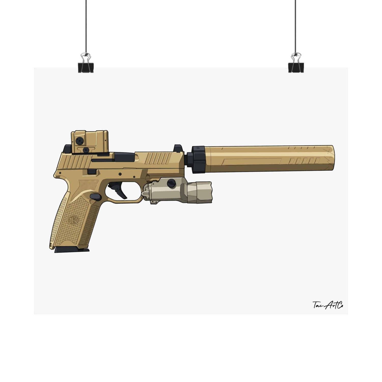 FN 509 Tac - Matte Poster