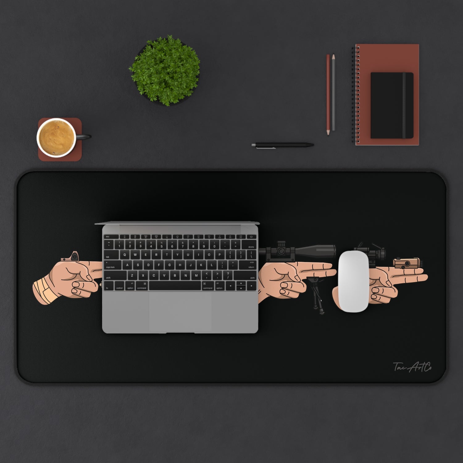 Finger Gun Set - Desk Mat