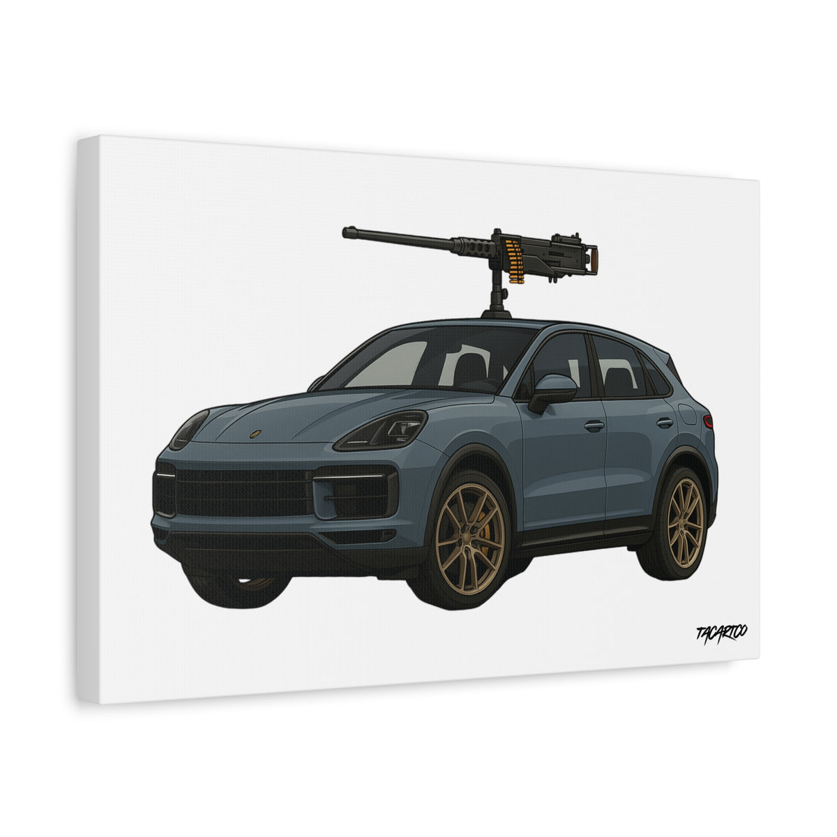 Porsche Cayenne Technical - Canvas Print