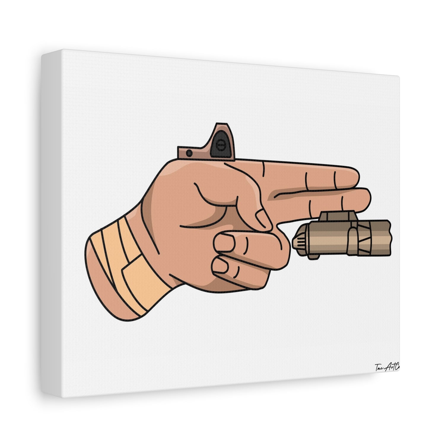 Finger Gun v1 - Canvas Print