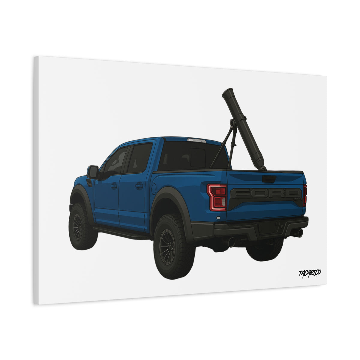 Raptor Mortar Rig - Canvas Print