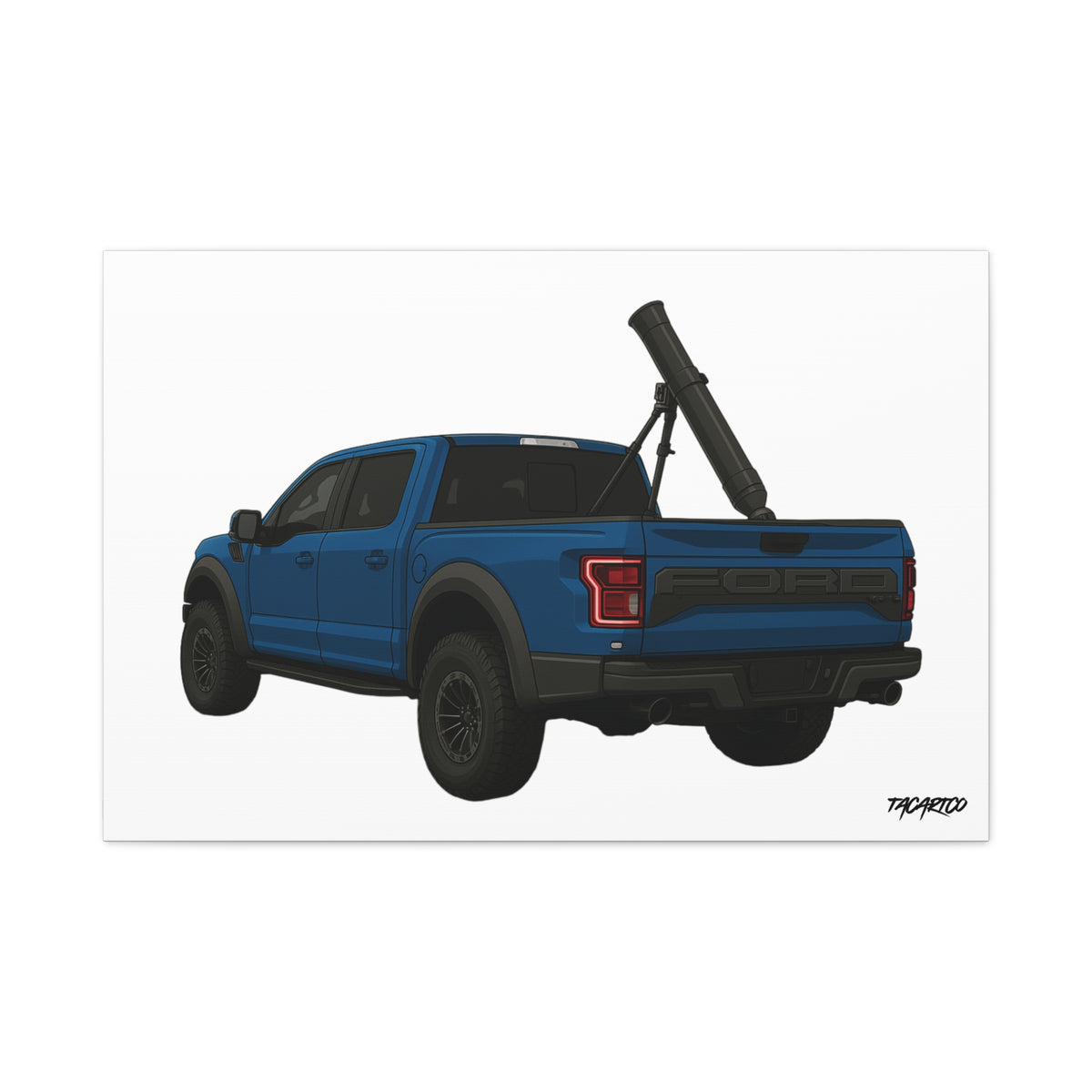 Raptor Mortar Rig - Canvas Print