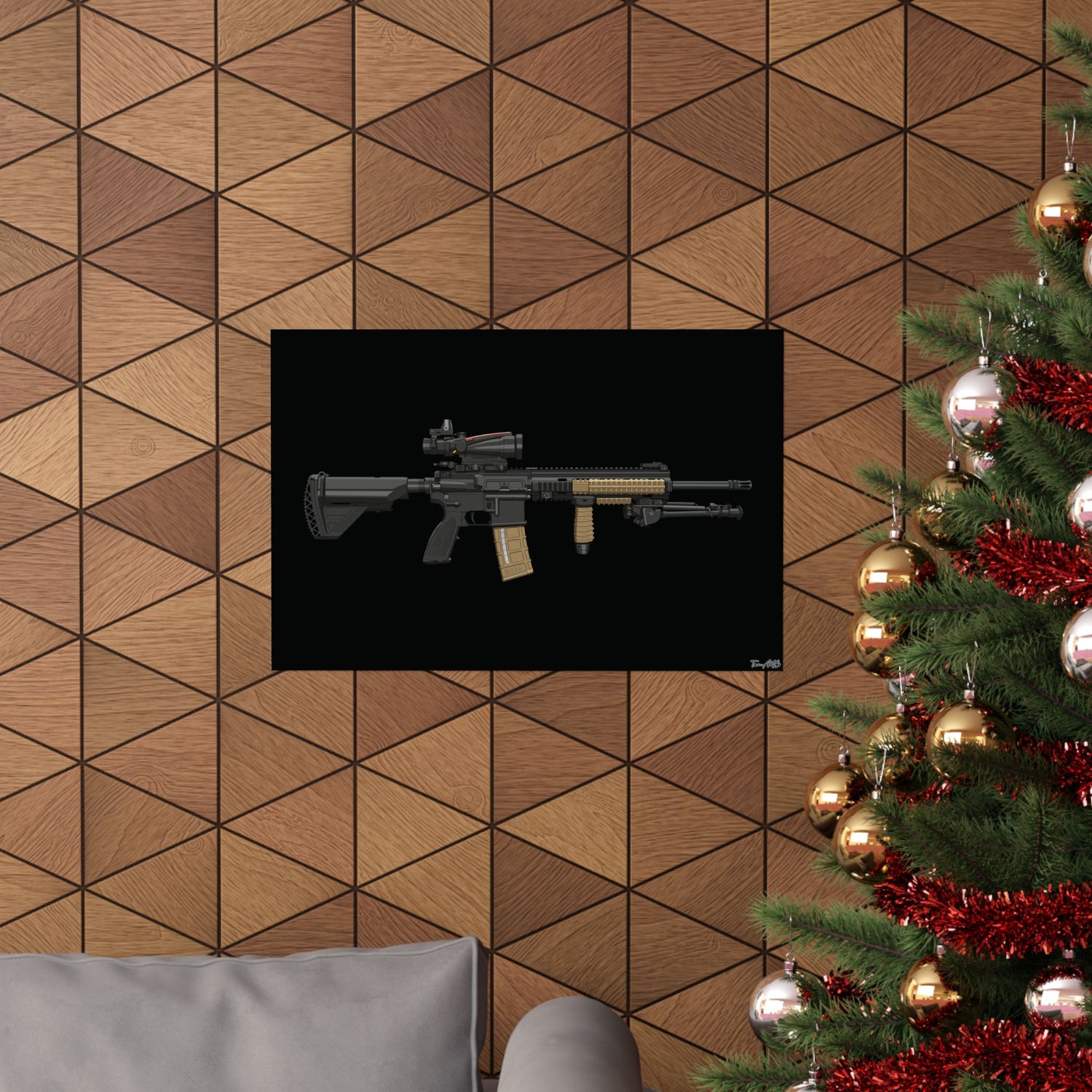 M27 IAR - Matte Poster (Black Background)