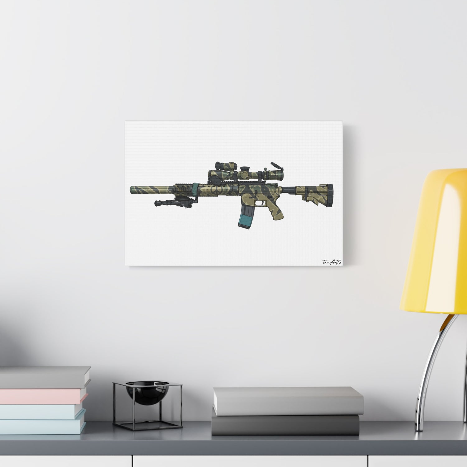 Tiger Stripe AR – Custom Rifle Canvas Print