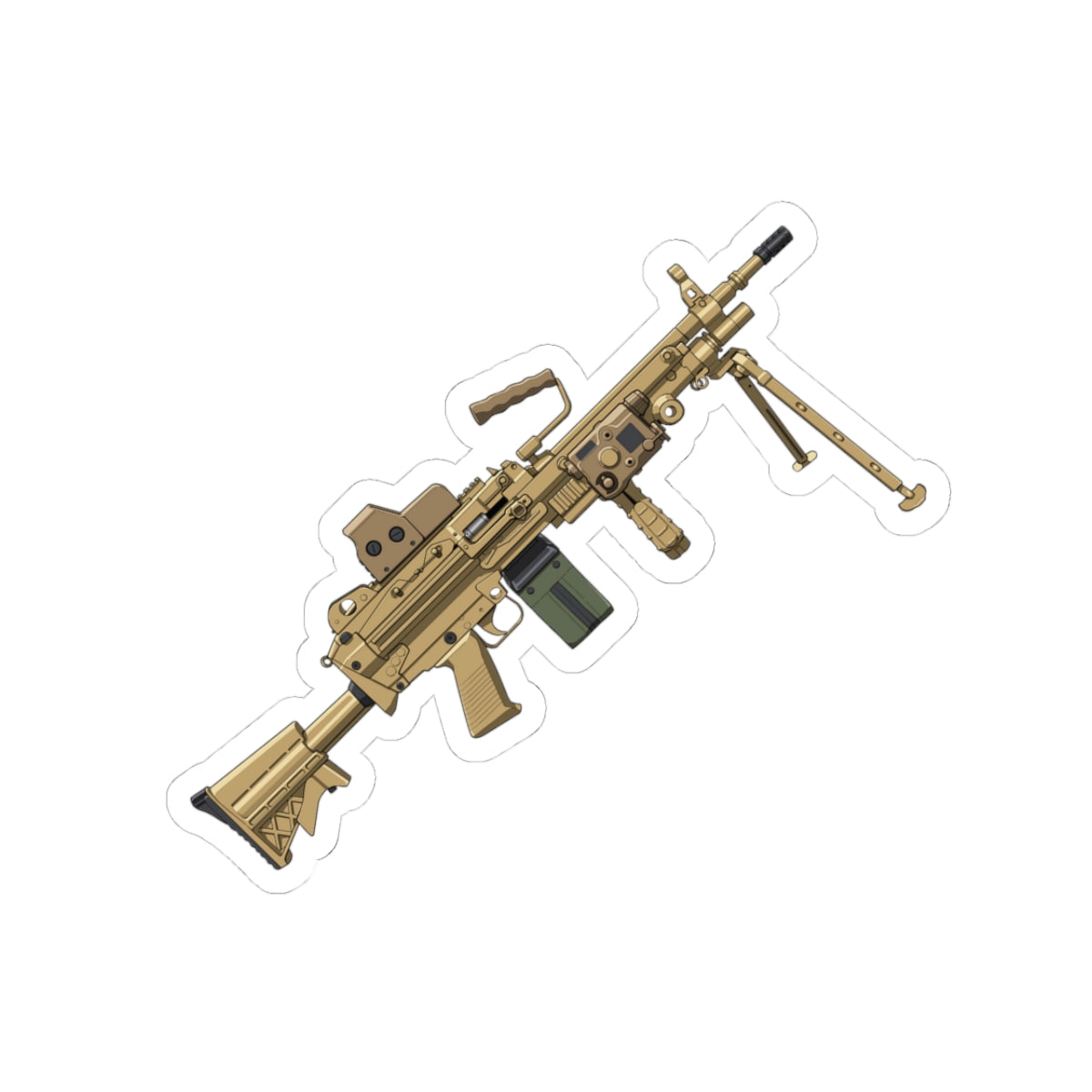 M249 SAW - Belt Fed Sticker