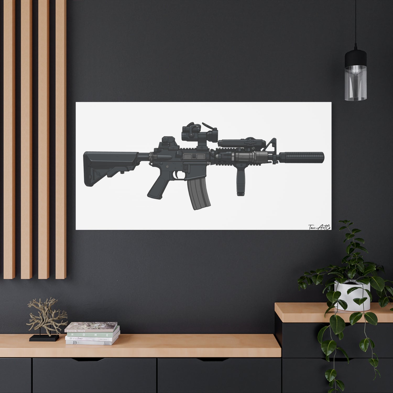 MK18 Mod 0 – CQBR Canvas Print
