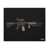 M27 IAR - Canvas Print (Black Background) — product view