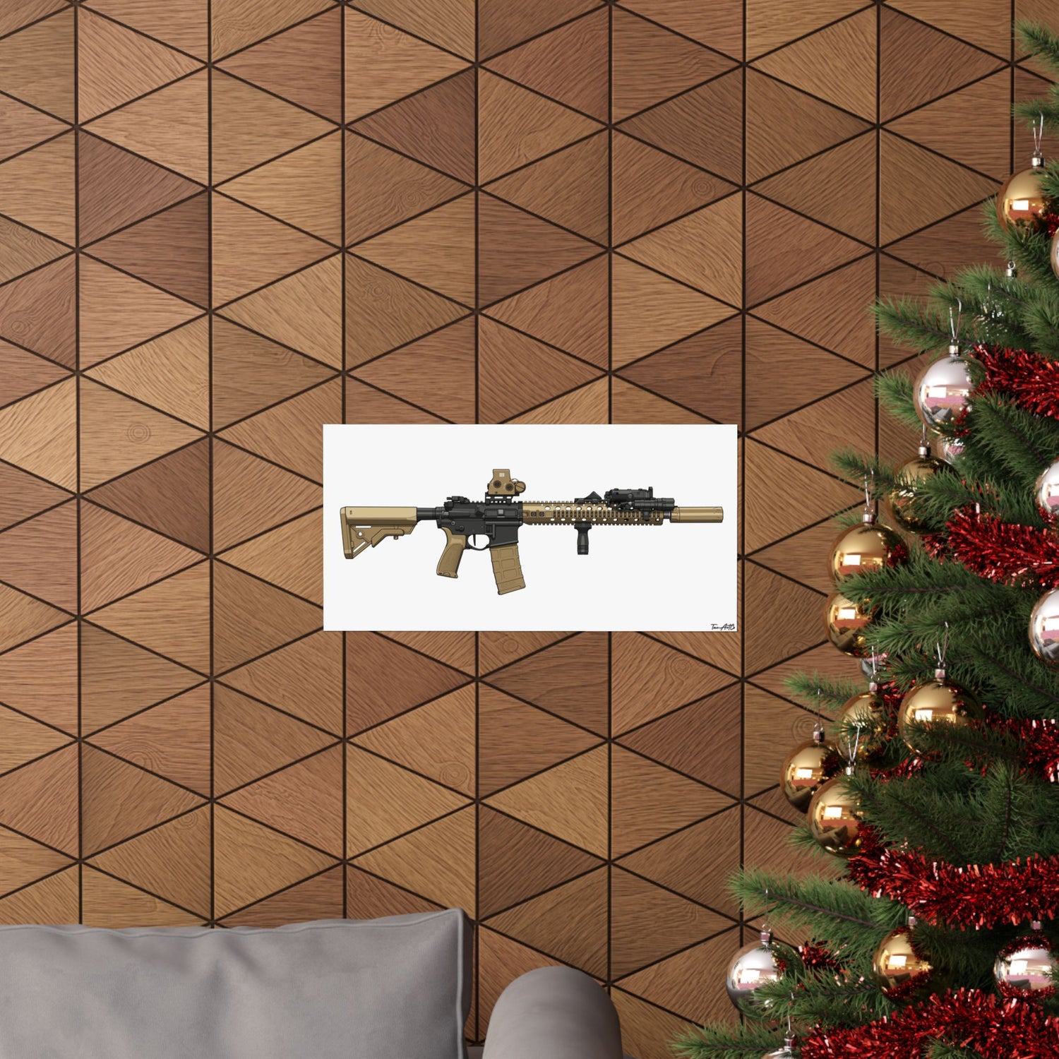 M4A1 Block II - Matte Poster