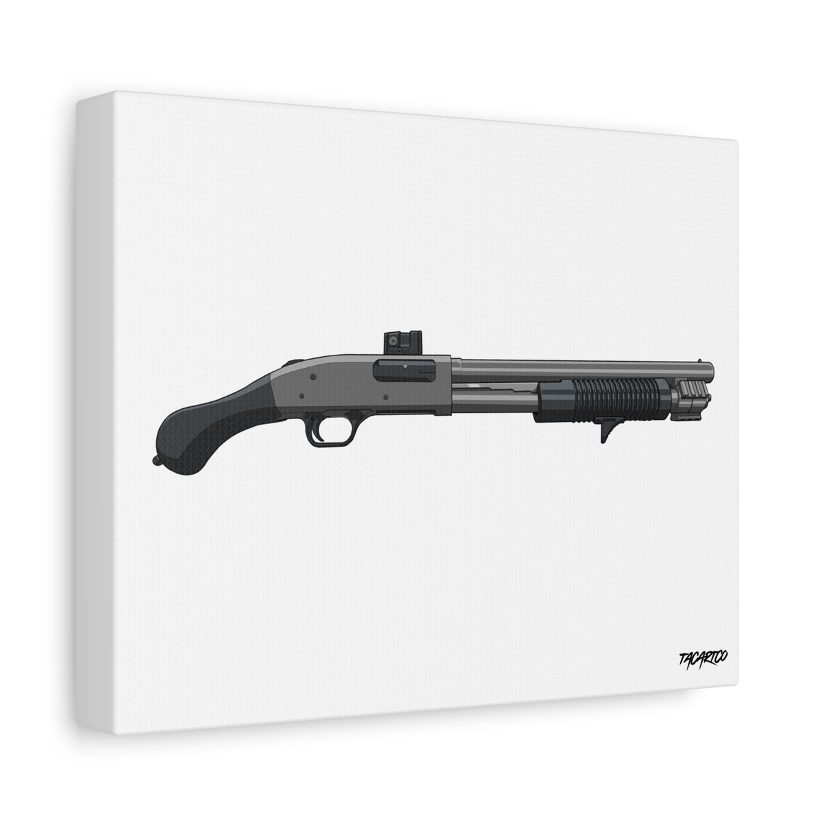 Shorty Mossberg 590A1 - Canvas Print (White Background)