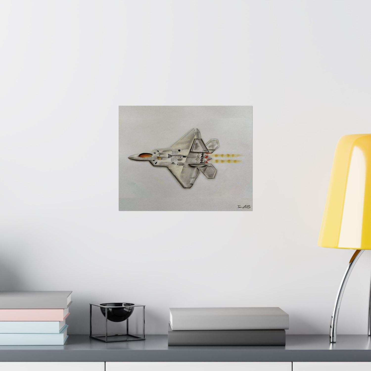 F22 Raptor Sketch - Matte Poster