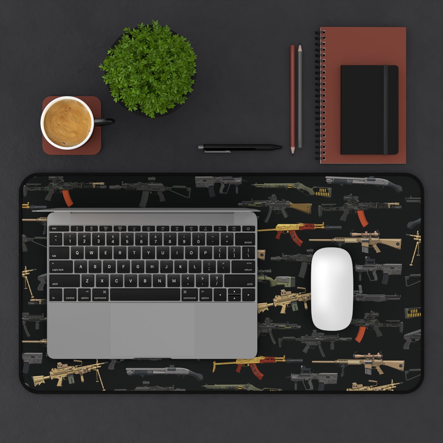 Firearm Assortment V2 – Desk Mat