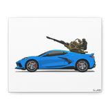No-Fly Flex – Corvette Flak Rig Canvas Print