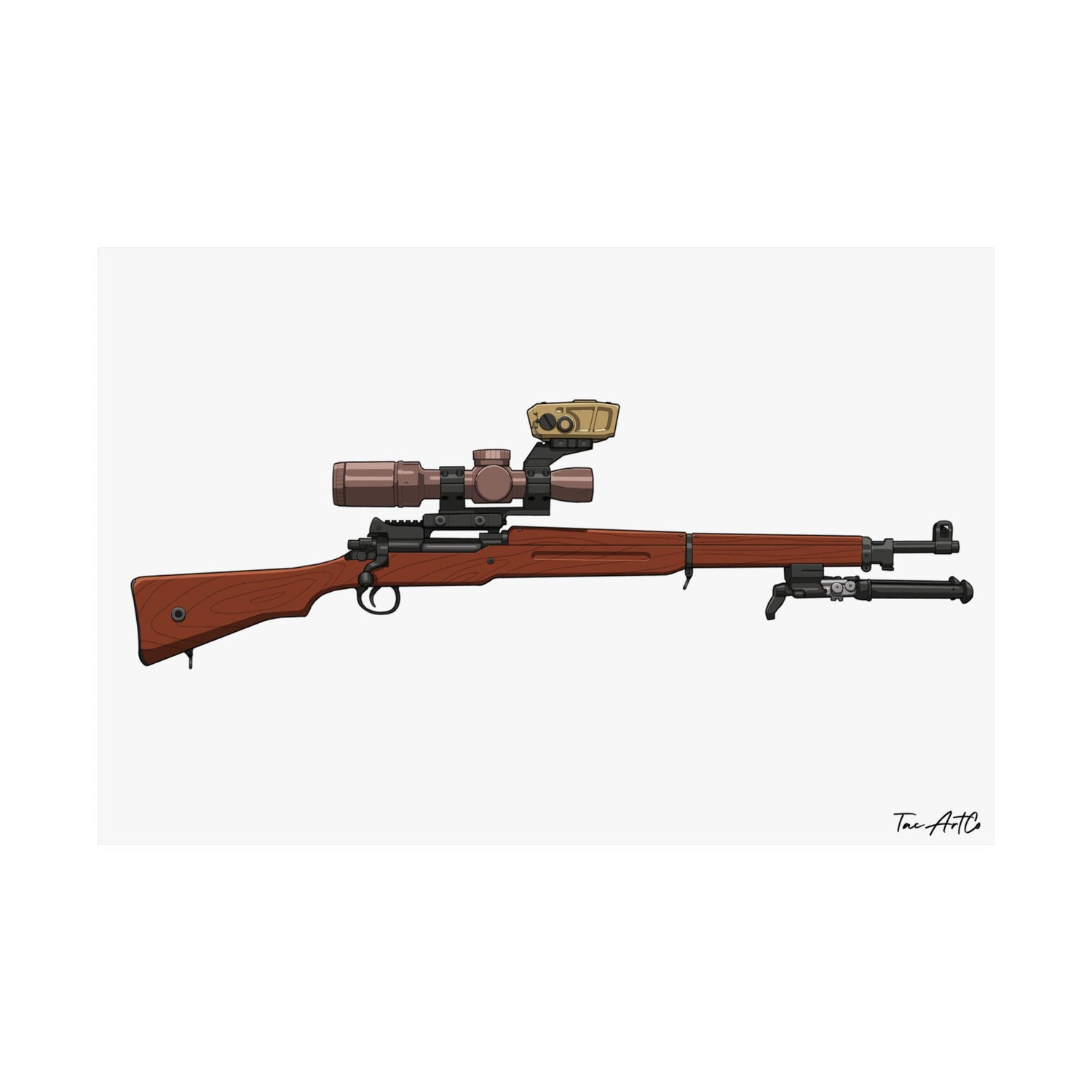 Modern Enfield - Matte Poster