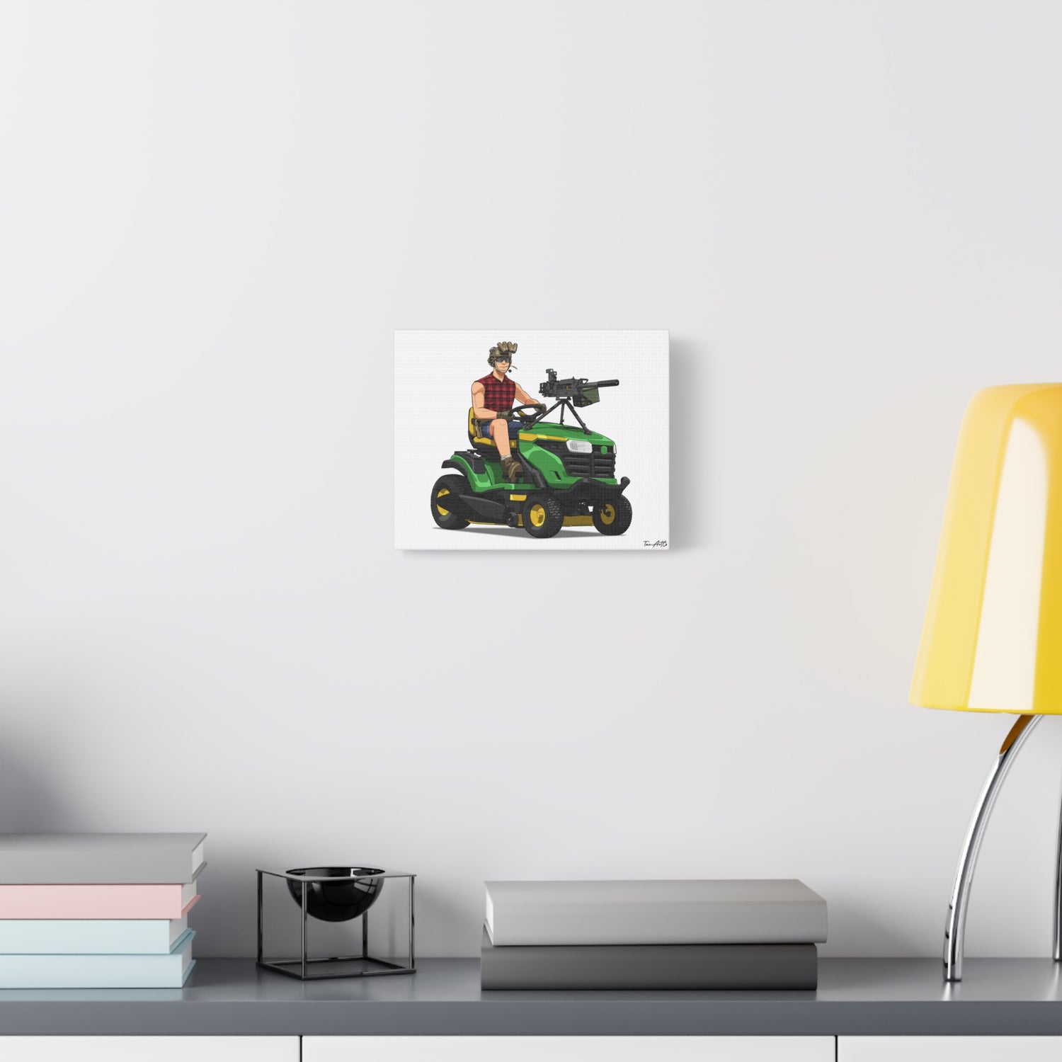 Freedom Cuts – Tactical Lawn Mower Canvas Print