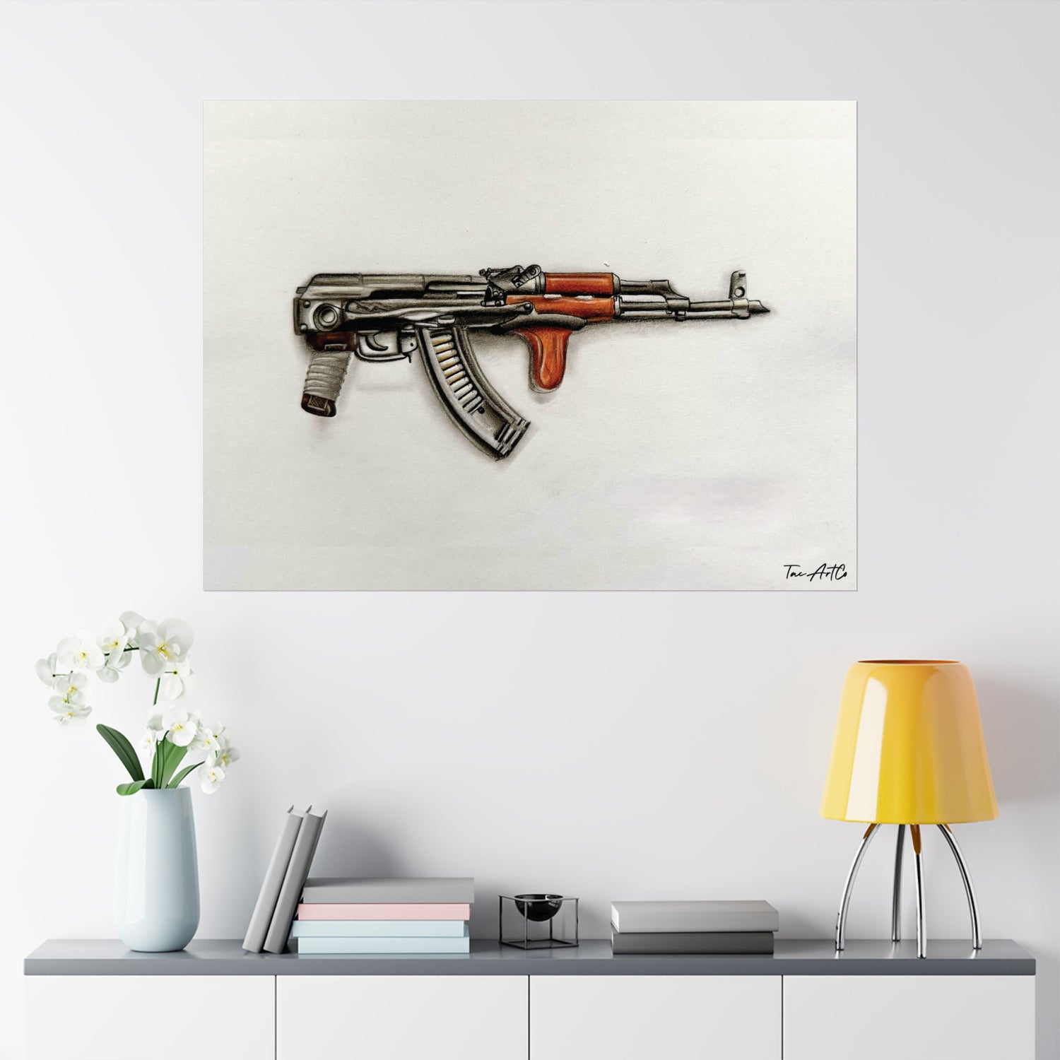 AK Under Folder W/Dong Sketch - Matte Poster