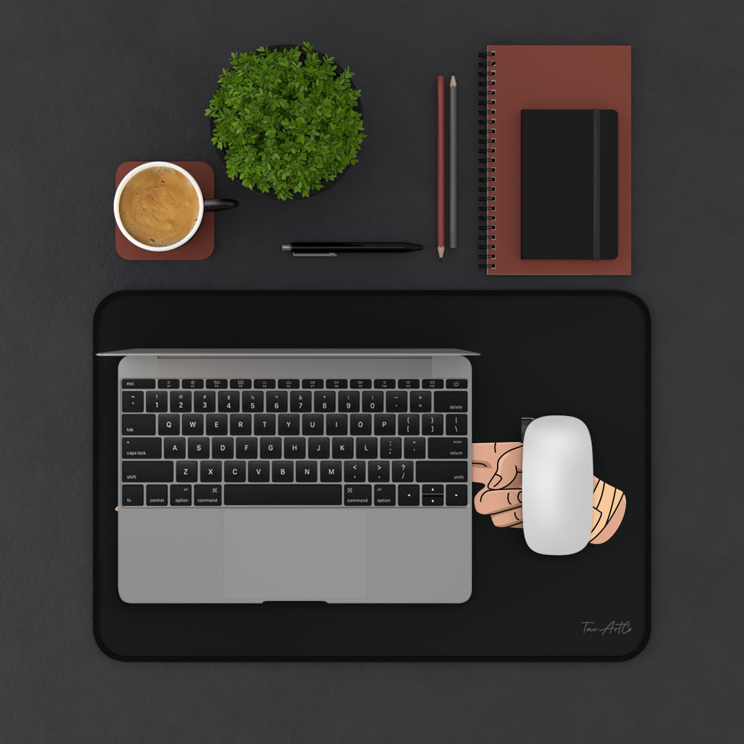 TacArt Life & Death Finger Gun v1 - Desk Mat