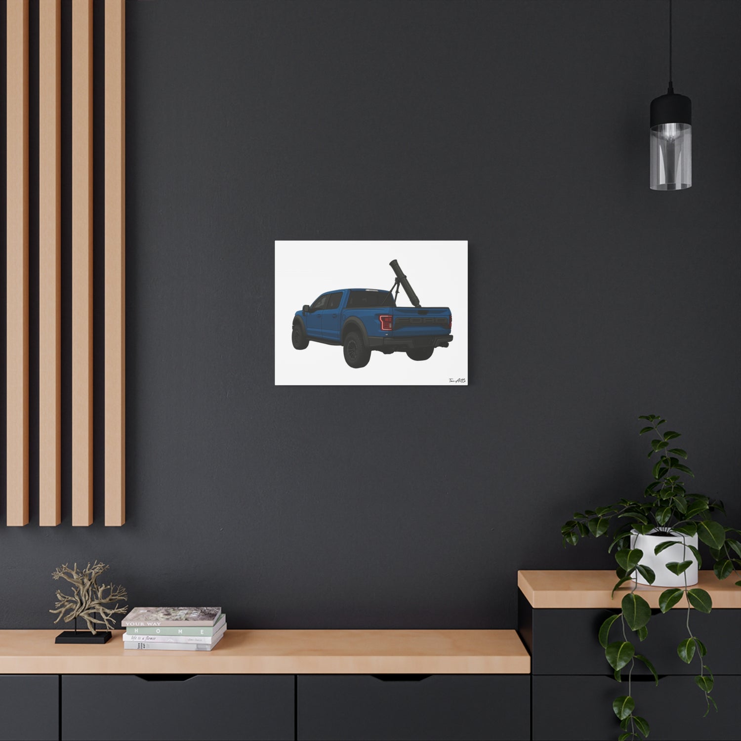 Heavy Payload – Raptor Mortar Rig Canvas Print