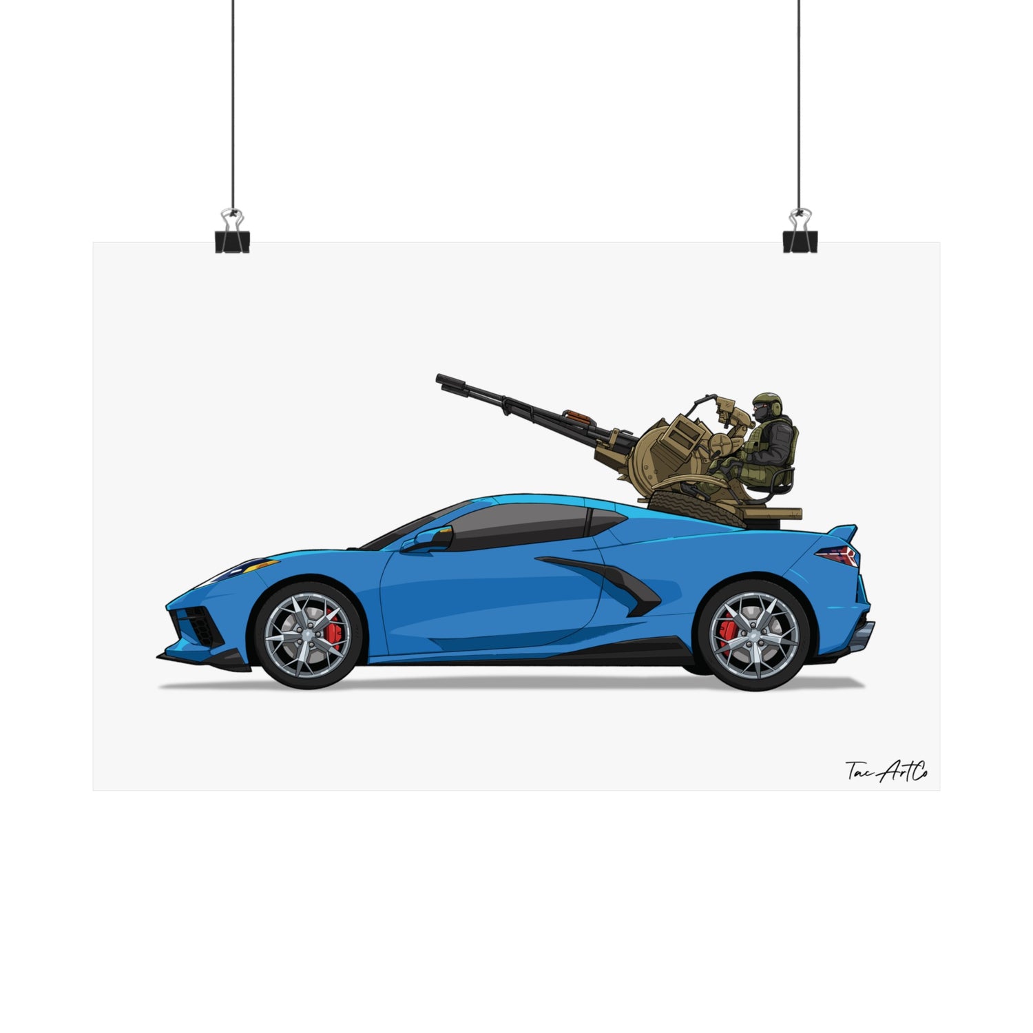 Corvette Technical - Matte Poster