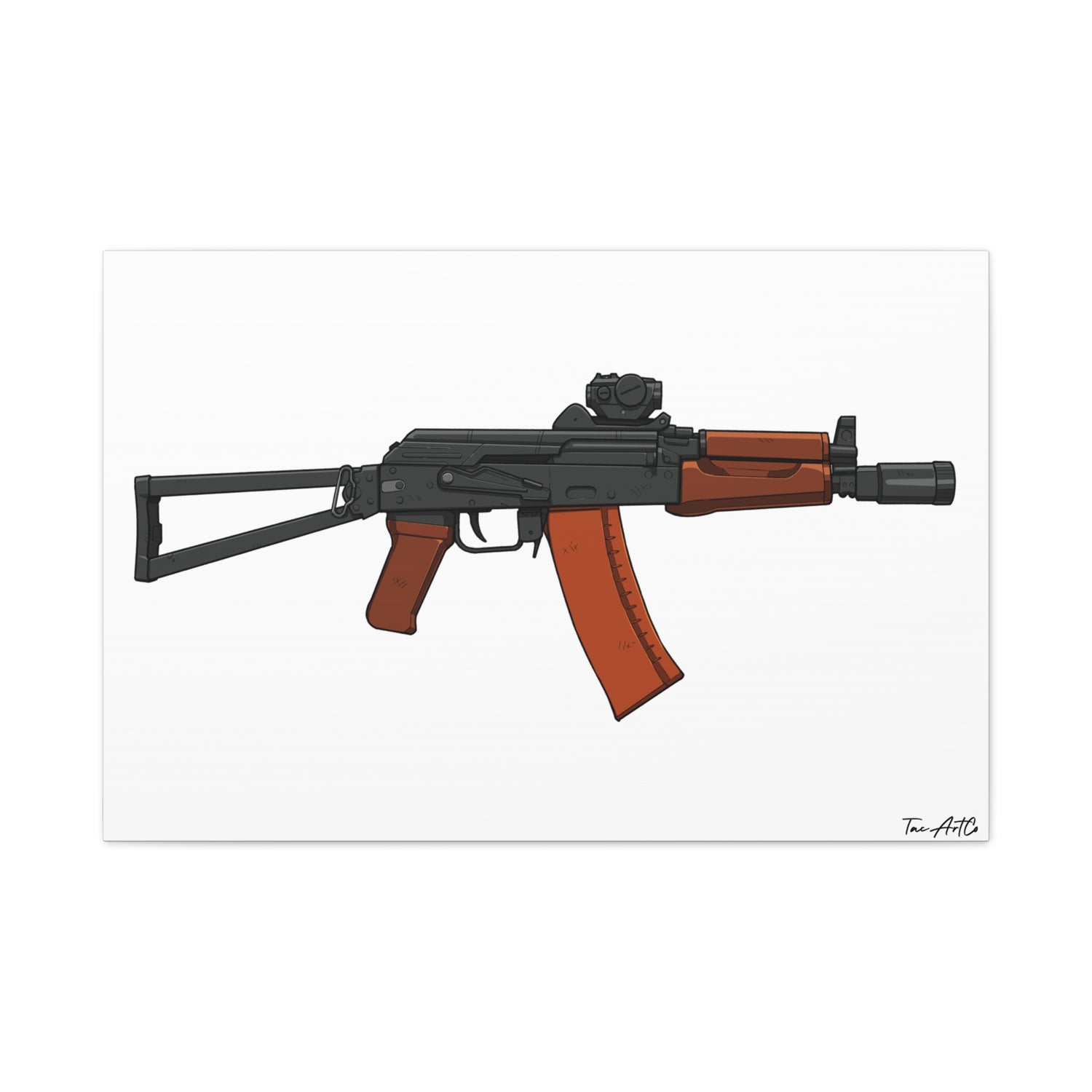 AKS-74U Krinkov – Shorty AK Rifle Canvas Print