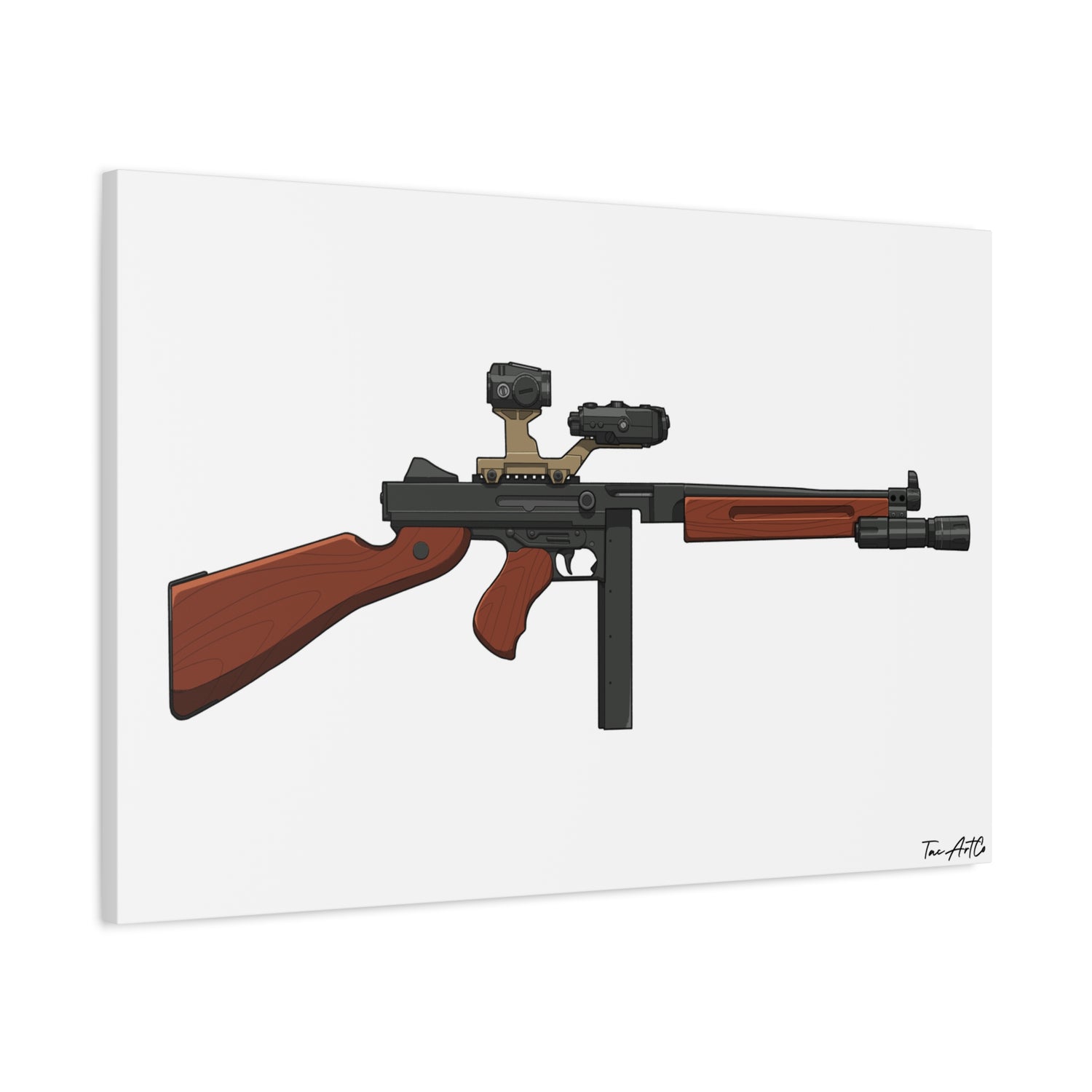 Tacticool Tommy – Modern Thompson Canvas Print