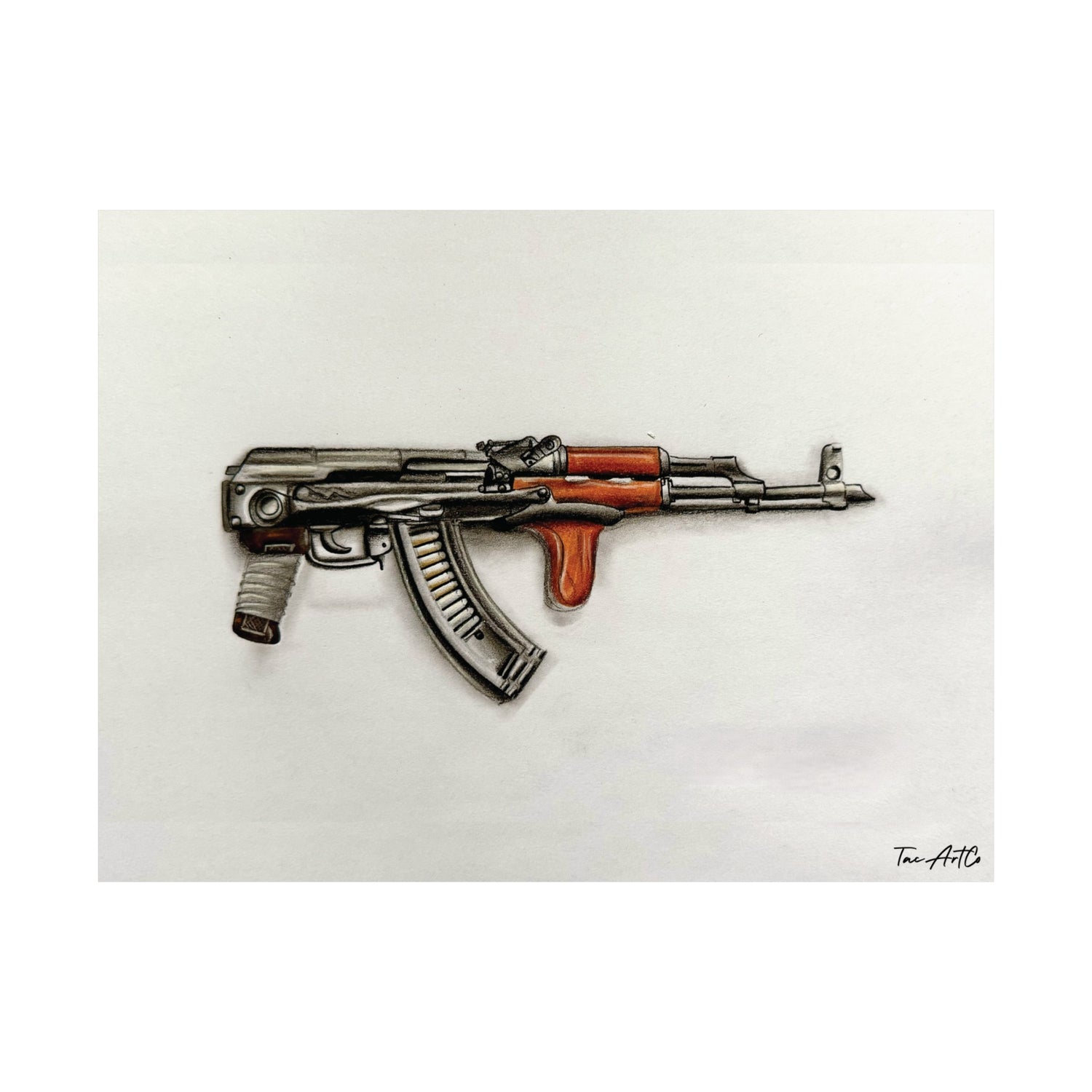 AK Under Folder W/Dong Sketch - Matte Poster