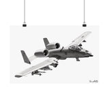 A-10 Warthog Sketch – Matte Poster