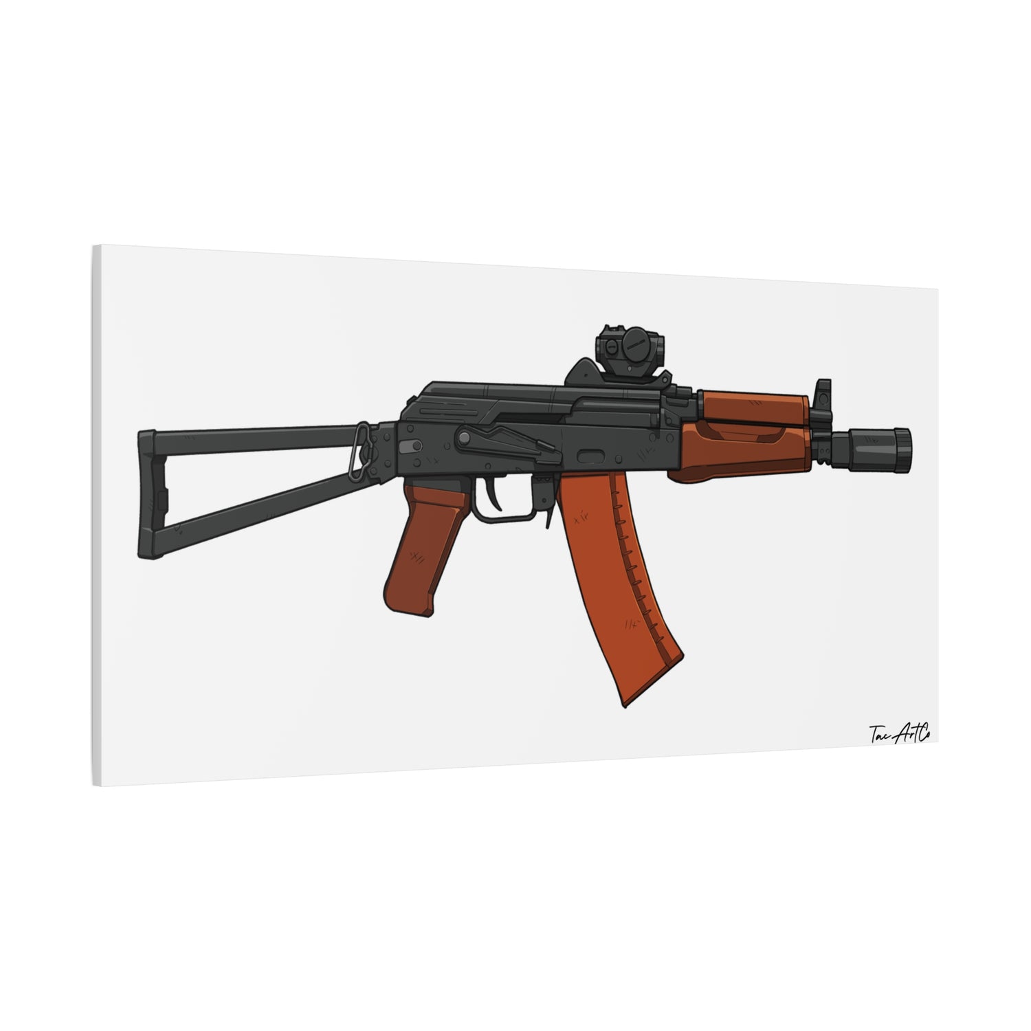 AKS-74U Krinkov – Shorty AK Rifle Canvas Print