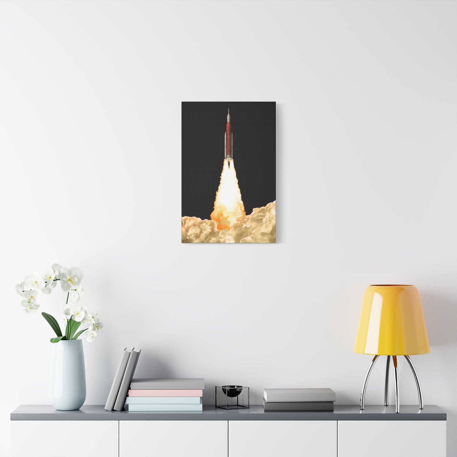 Artemis 2 – Canvas Print (Black Background)