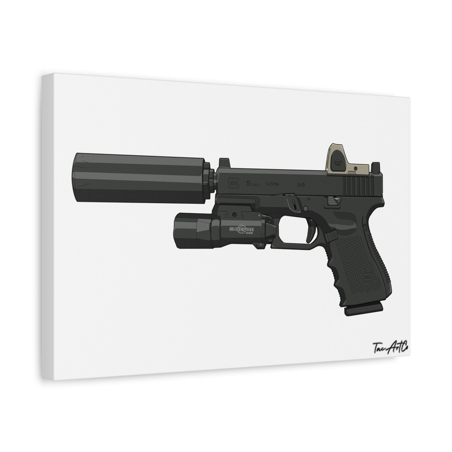 MK27 Mod 0 (Glock) - Canvas Print