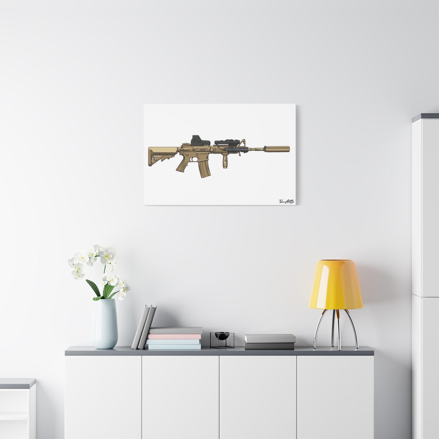 M4A1 Block I (Mod1) - Canvas Print