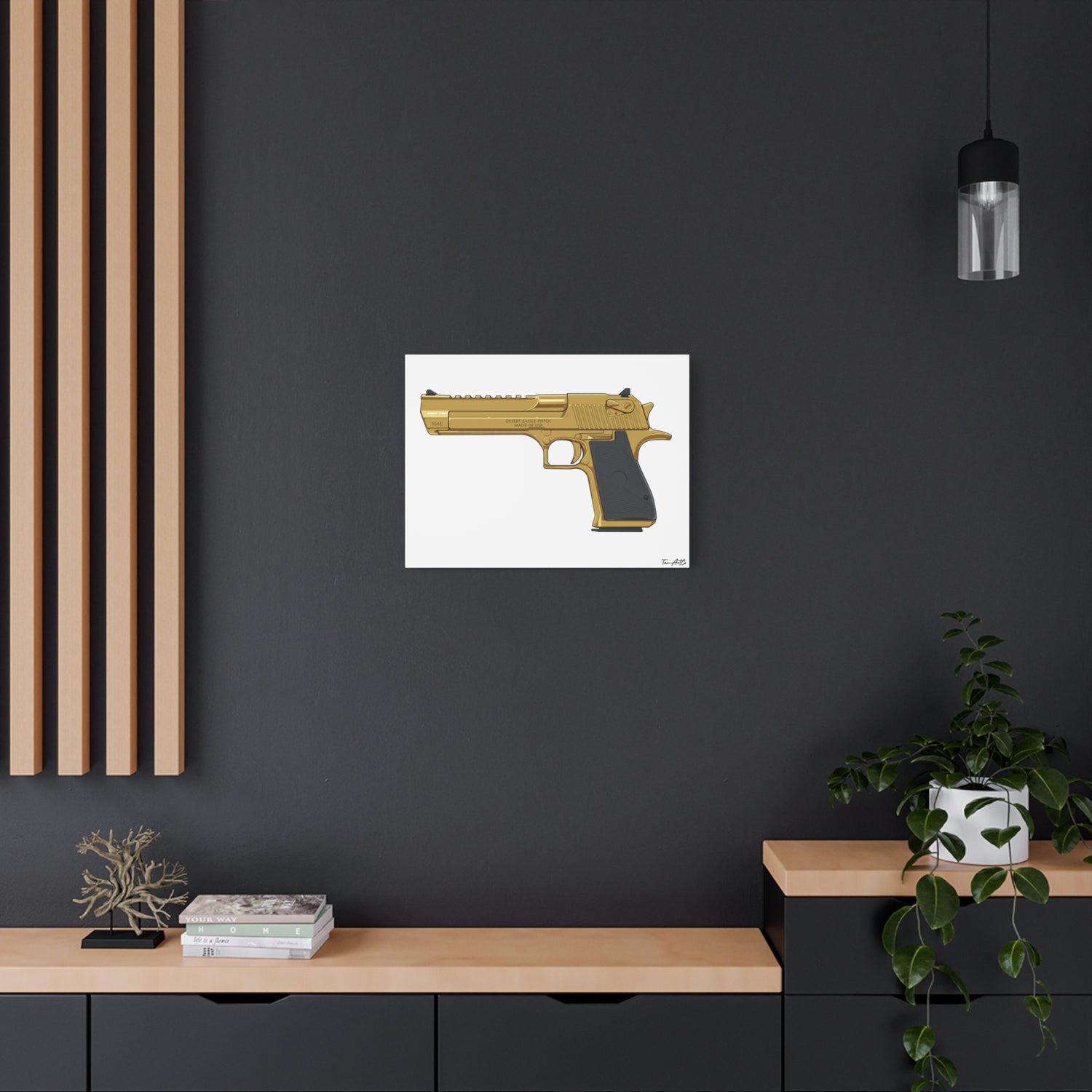 Desert Eagle Gold – Canvas Print
